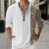 Chemise Homme Africaine Col Montant