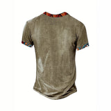 Chemise Henley Motif Africain