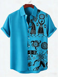 Chemise Africaine Ethnique Manche Courte