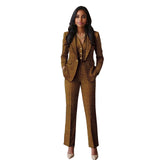Ensemble Blazer À Simple Boutonnage