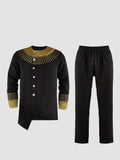 Ensemble Africain Col Rond Brodé