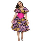Robe Africaine Manches Évasées