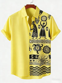 Chemise Africaine Ethnique Manche Courte