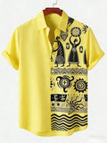 Chemise Africaine Ethnique Manche Courte