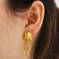 Petite Boucle D’Oreille Africaine Ronde