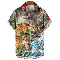 Chemise Africaine Homme Tigrée