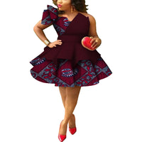 Robe Africaine Wax Bretelles