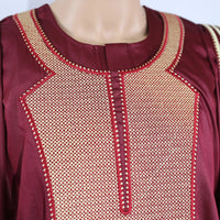 Ensemble Boubou Africain Homme Bordeaux