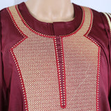 Ensemble Boubou Africain Homme Bordeaux