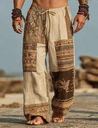 Pantalon Africain Imprimé Tribal
