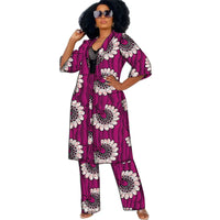Ensemble Africain Femme Manteau
