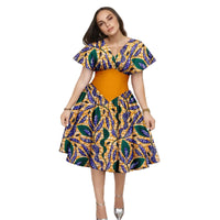 Robe Africaine Manches Évasées