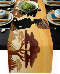 Chemin de Table Motif Savane Africaine