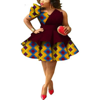 Robe Africaine Wax Bretelles