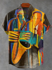 Chemise Homme Africain Décontracté Manche Courte