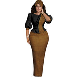 Ensemble Africain Manches Lanternes