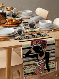 Chemin de Table Motif Africain