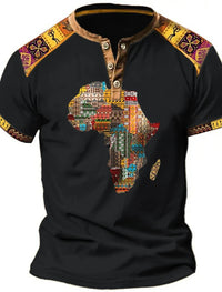 T Shirt Tissu Africain Homme
