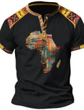 T Shirt Tissu Africain Homme