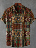 Chemise Homme Africain Décontracté Manche Courte