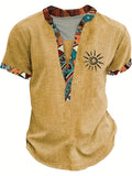 Chemise Henley Motif Africain