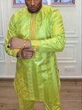 Ensemble Africain Homme Vert