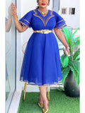 Robe Africaine Evasée Mousseline