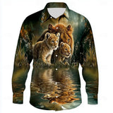 Chemise Africaine Motif Lion
