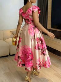 Robe Africaine Motif Fleur