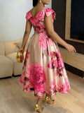 Robe Africaine Motif Fleur