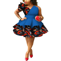Robe Africaine Wax Bretelles