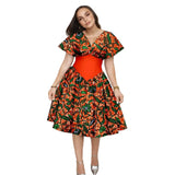 Robe Africaine Manches Évasées