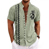 Chemise Africaine Manche Courte Lin