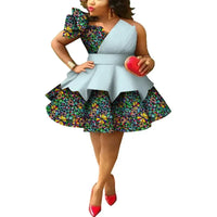 Robe Africaine Wax Bretelles