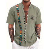 Chemise Africaine Manche Courte Lin