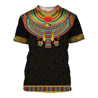 T Shirt Egyptien Motif Collier