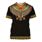 T Shirt Egyptien Motif Collier
