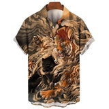 Chemise Africaine Homme Tigrée