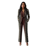 Ensemble Blazer À Simple Boutonnage