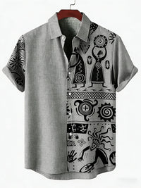 Chemise Africaine Ethnique Manche Courte