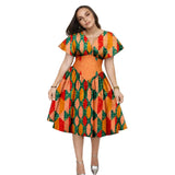 Robe Africaine Manches Évasées