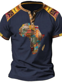T Shirt Tissu Africain Homme
