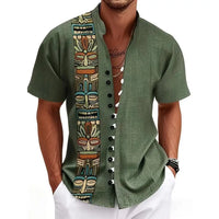 Chemise Africaine Manche Courte Lin