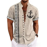 Chemise Africaine Manche Courte Lin