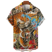 Chemise Africaine Homme Tigrée