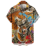 Chemise Africaine Homme Tigrée