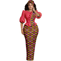Ensemble Africain Manches Lanternes