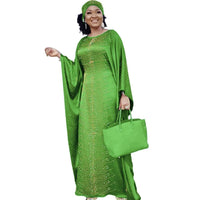Robe Africaine Elegante À Perle