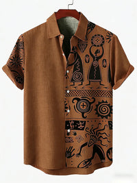Chemise Africaine Ethnique Manche Courte