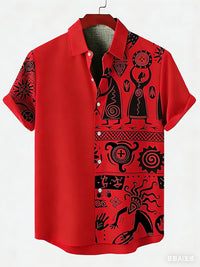 Chemise Africaine Ethnique Manche Courte